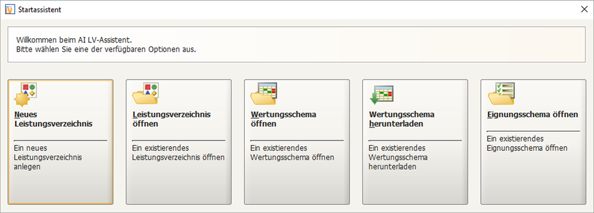 Startseite AI LV Assistent