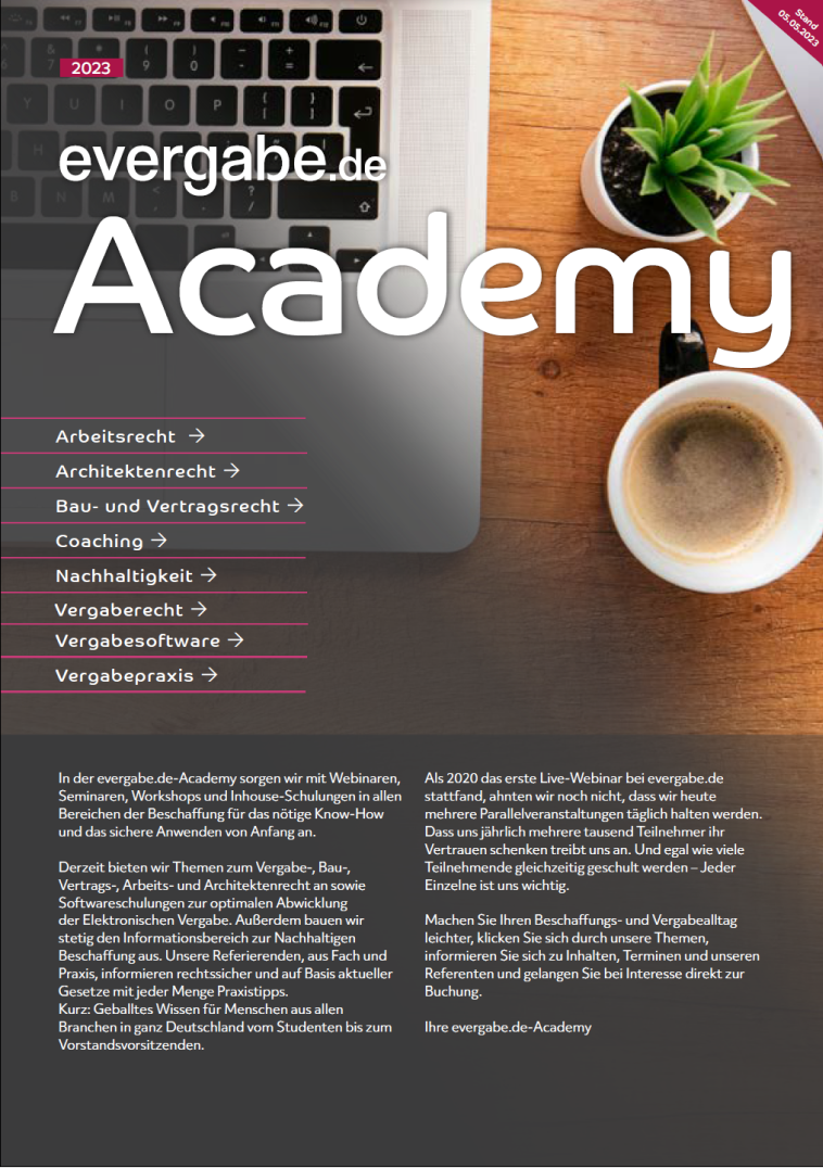 Academy Broschüre; Erklärungen & Tutorials